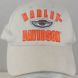 Vintage Harley Davidson 100 Years Baseball Hat Grey Strapback Cap 2003