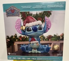 Disney Traditions Holiday Stitch and Scrump Figurine