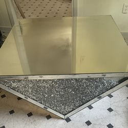 Glass Mirror Table 