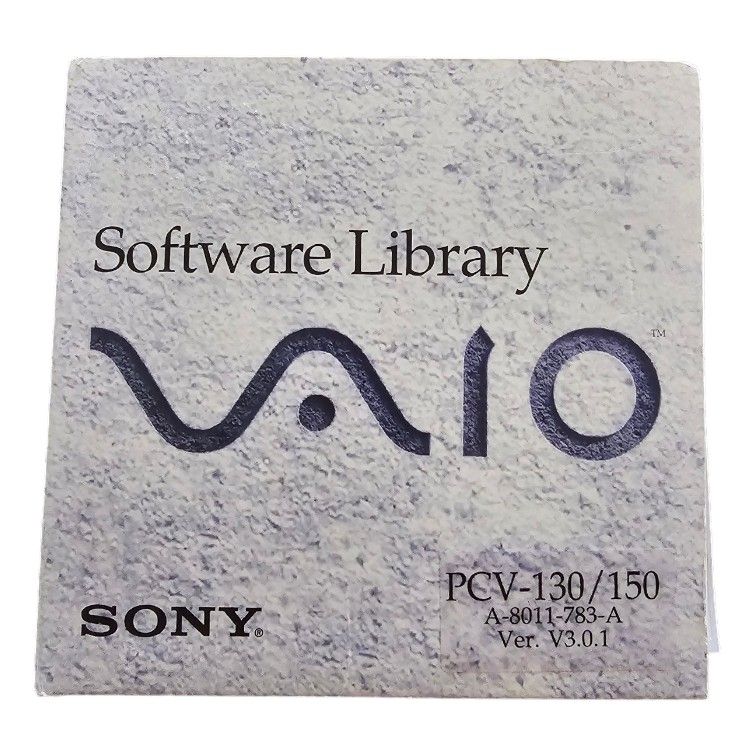 Vintage Sony VAIO Windows 95 Software Library with Certificate of Authenticity