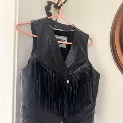 Unik Premium  Leather Women’s  Biker Vest 