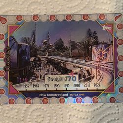 Disneyland Topps Red White Bulb Card 2/5