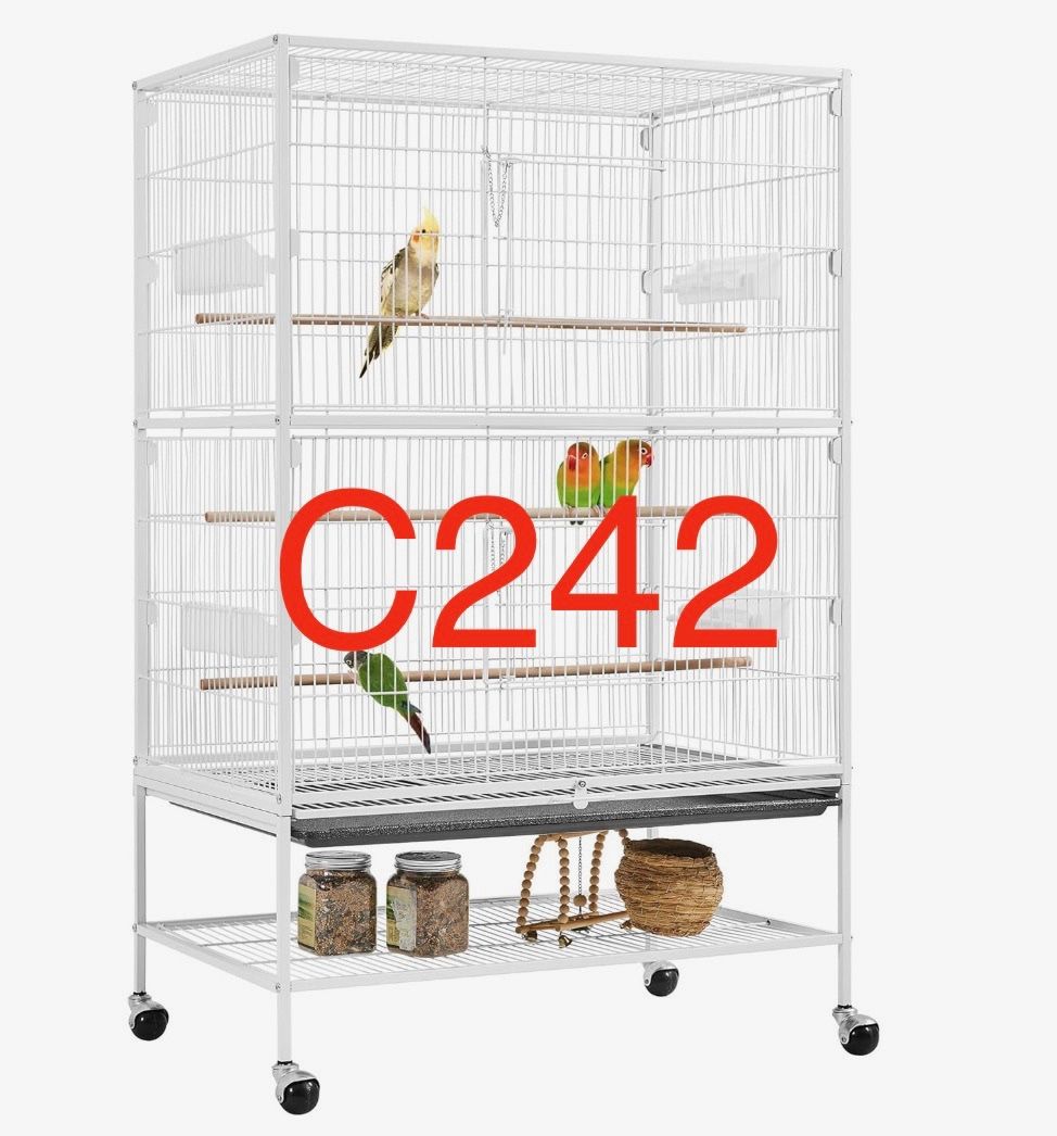 C242. 52inch Bird Cage Extra Large Parakeet Parrot Cage