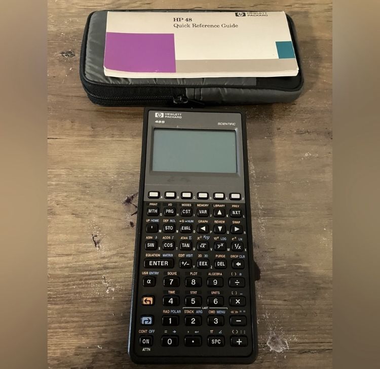 Hewlett Packard HP 48S Scientific Graphing Calculator With Case Tested W Guide