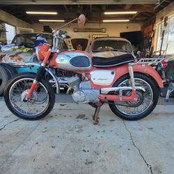 1967 Suzuki Bearcat 120cc Motorcycle 67 Cafe Bike Racer