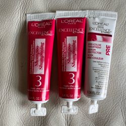 L’Oreal Excellence Creme After-Color Shampoo #3 & Pre-Color Treatment Serum