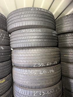 235/60/18 used tires 40 each