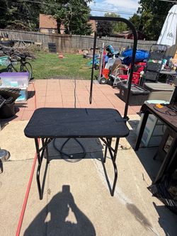 Dog Grooming Table with Arm
