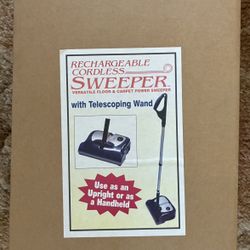 Rechargeable cordless sweeper