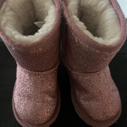 Pink Glitter Uggs Size 7 Toddler