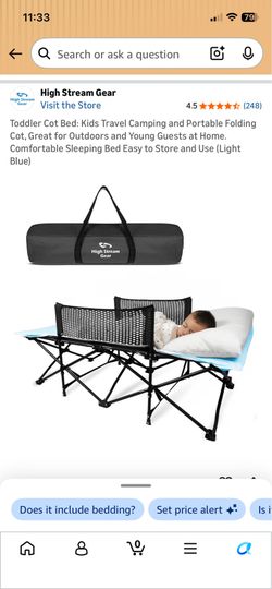 Toddler cot-used once in house. New-bought Oct 5, 2025