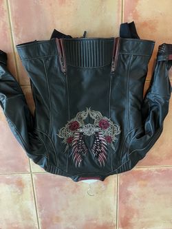 Harley Davidson Leather Jacket with Removable Puffer Liner
