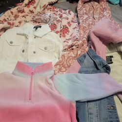 Girls Hoodies And Jean Jacket Size 6/6x