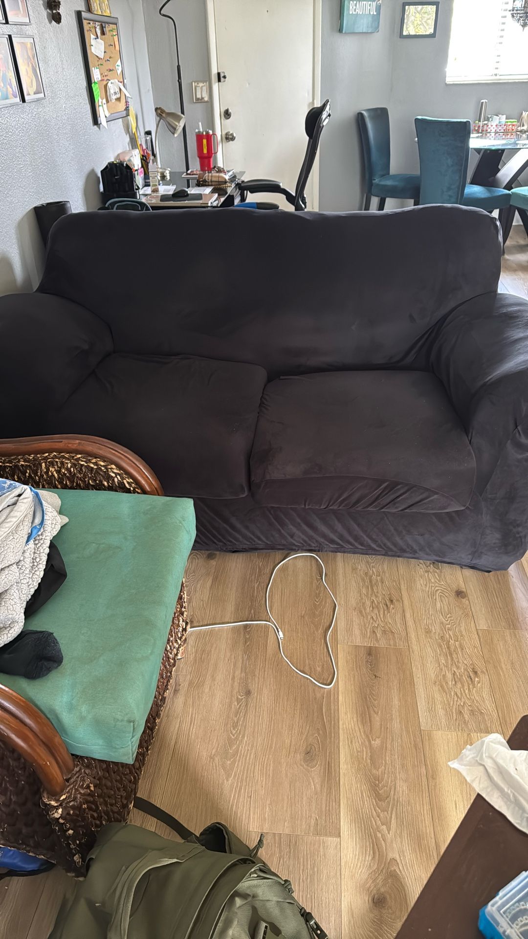 Sofa And Love Seat (Black)