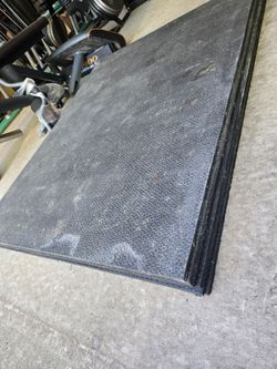 6x 3x4ft Rubber Mats 1/2" Thick