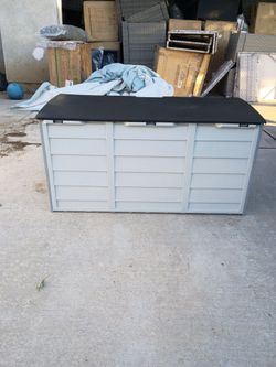 75 gallon deck box caja almacenamiento 75 gallones caja almacenamiento 75 gallones patio storage bin 75 gallon 🆕