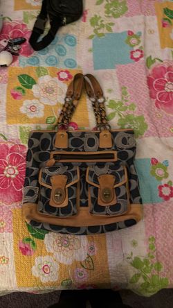 Coach denim monogram Gigi Tote bag
