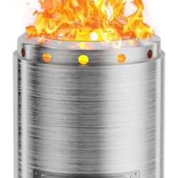 🔥Brand new🔥 Tabletop Fire Pit, 7.3 x 5.5 in, Low Smoke Outdoor Mini Fire Stove for Outdoor & Patio, Fueled by Pellets or Wood, Safe Burning Table To