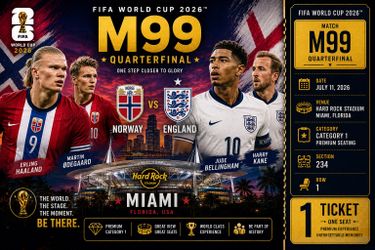 FIFA World Cup 2026 – Match 99 – Category 1 Ticket – Miami