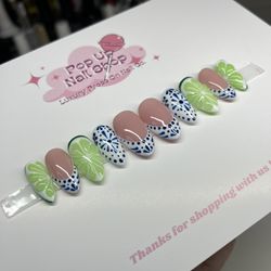 Lime Press On Nails 