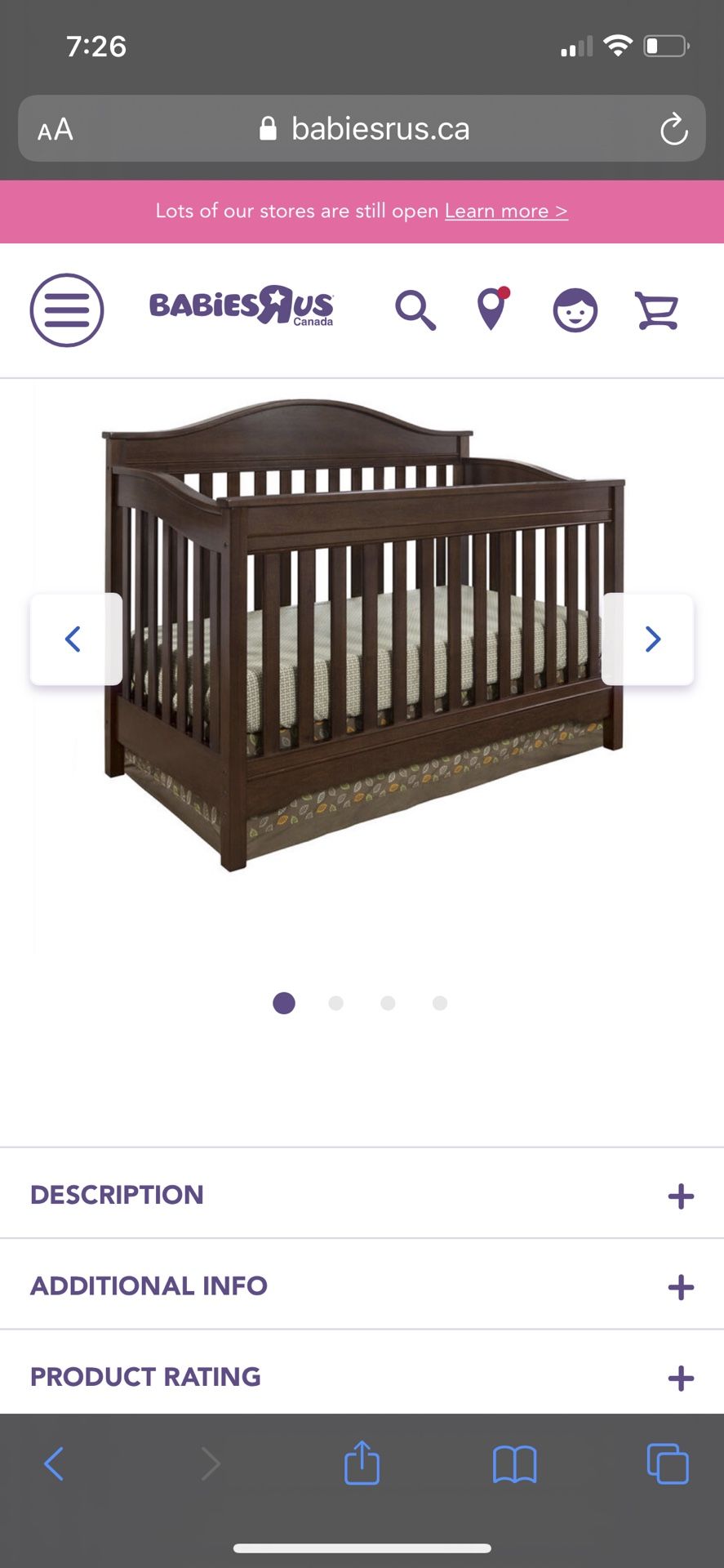 Eddie bauer cheap langley crib