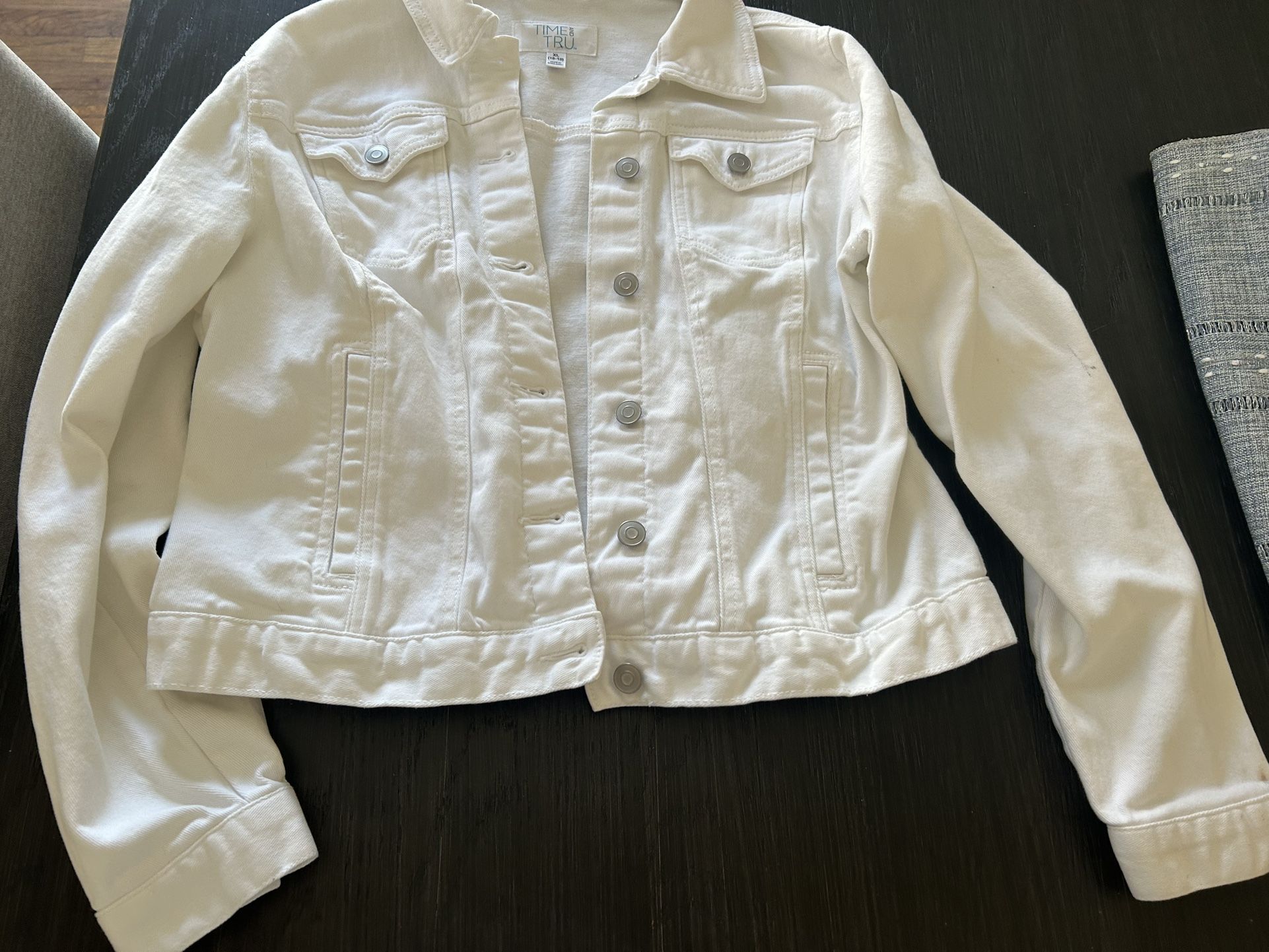 White denim jacket size XL