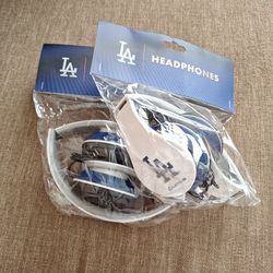 LA Dodgers Headphones - 2 sets New