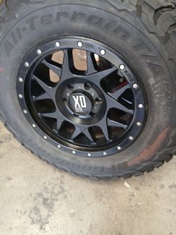 18x9 xd rims 6x139 6x5.5 on used Tires 275 70 18