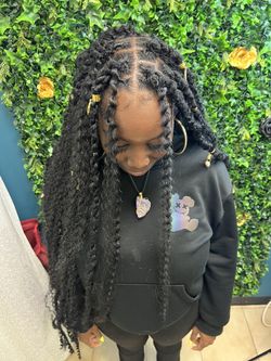 Boho Marley Twist Over Locs