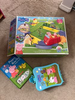 Peppa pig toys & book