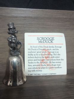 Scrooge McDuck Disney bell