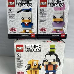New LEGO 40377 Donald Duck 40378 Goofy and Pluto 40476 Daisy Duck