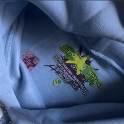 Sp5yder hoodie Size small sky blue