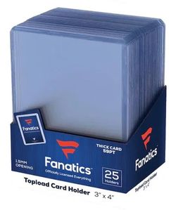 Fanatics Topload Card Holders Four25-Packs 59PT