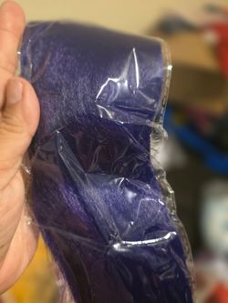 Purple Wool braiding/crochet hair Fiber Bundle