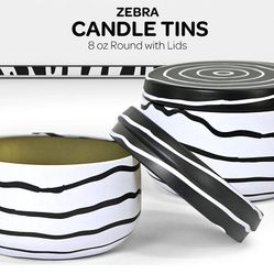 Hearts & Crafts 8oz Candle Tins, 24 Tins/Case