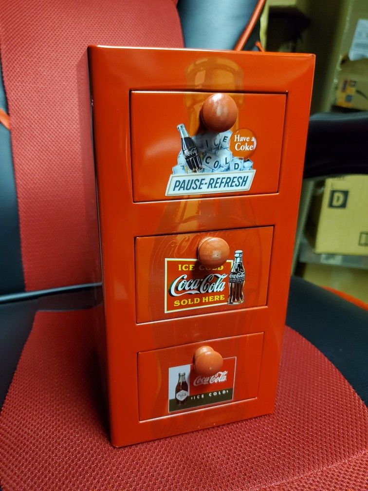 Coca Cola Tin Drawer 