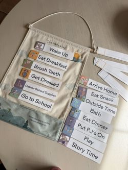 Slumberkins Routine Visual Velcro Schedule