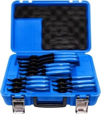 smotive pro st167016 Set of 12 versatile snap ring pliers, 12 pieces, blue/black