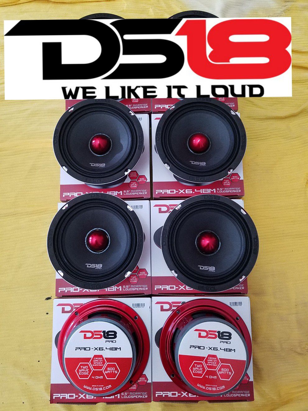 Ds18 Pro Mids Voice speakers Loud !600w $29 Each(1)/Bocinas de voz Fuerte y clara 600w $29 Cada una(1)