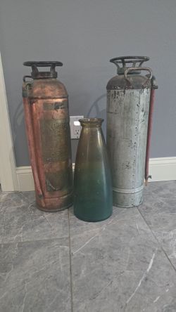 2 Vintage fire extinguisher