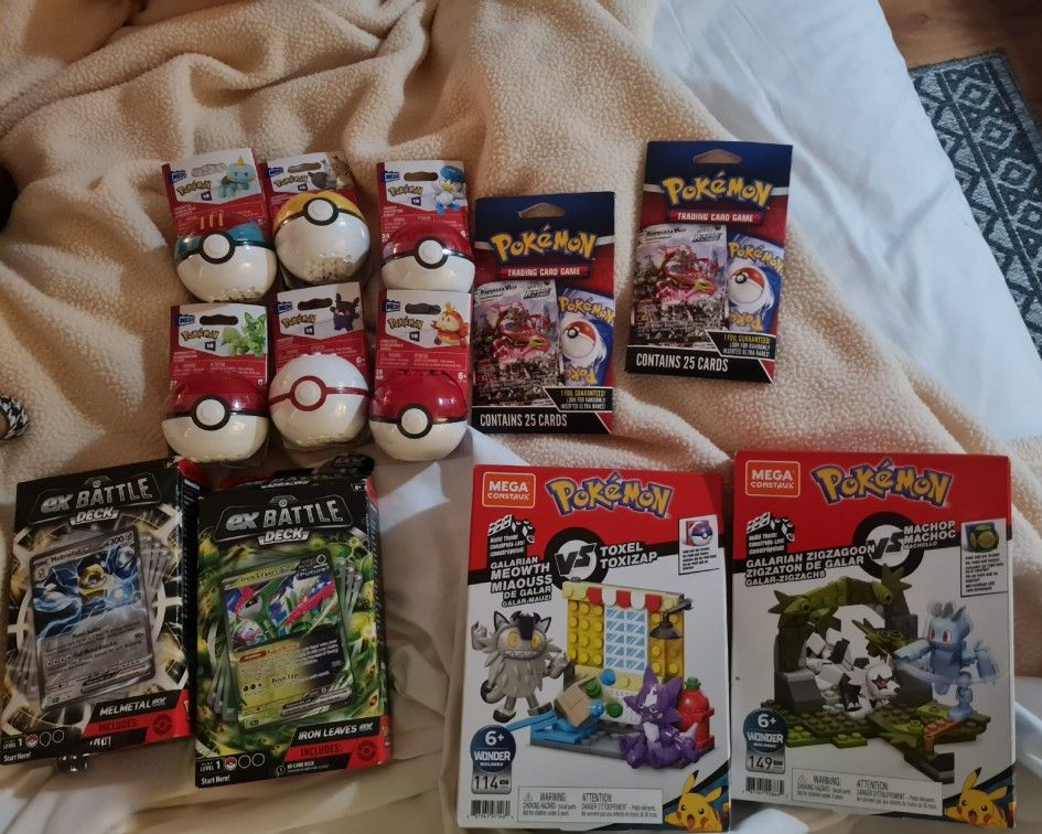 Pokemon Assorted Lego/Cards Sets