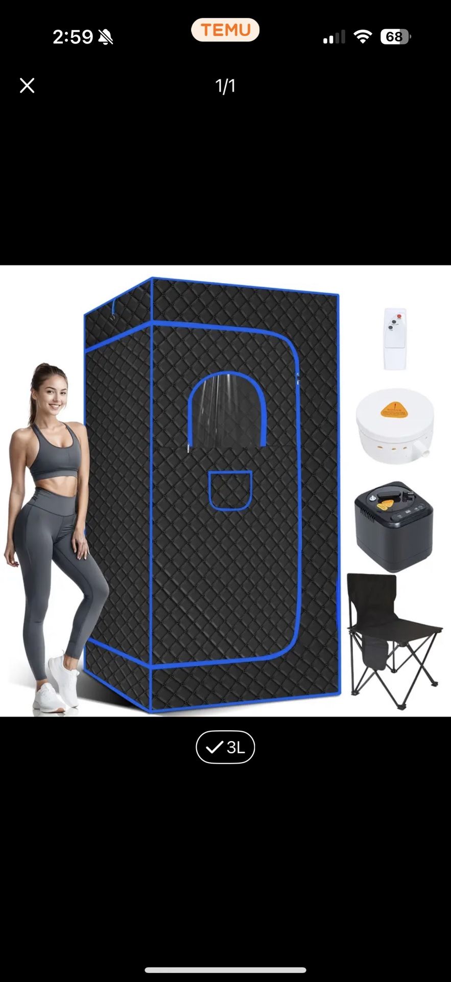 NEW in Box - Portable Home Sauna