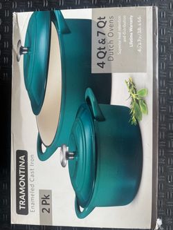 Tramontina Enameled Cast Iron Dutch Oven Set 2-Pack
