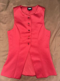 Hudson burgundy vest