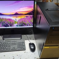 i5 dell pc computer, windows 11,ms office, 8gb ram, wifi,monitor,full setup