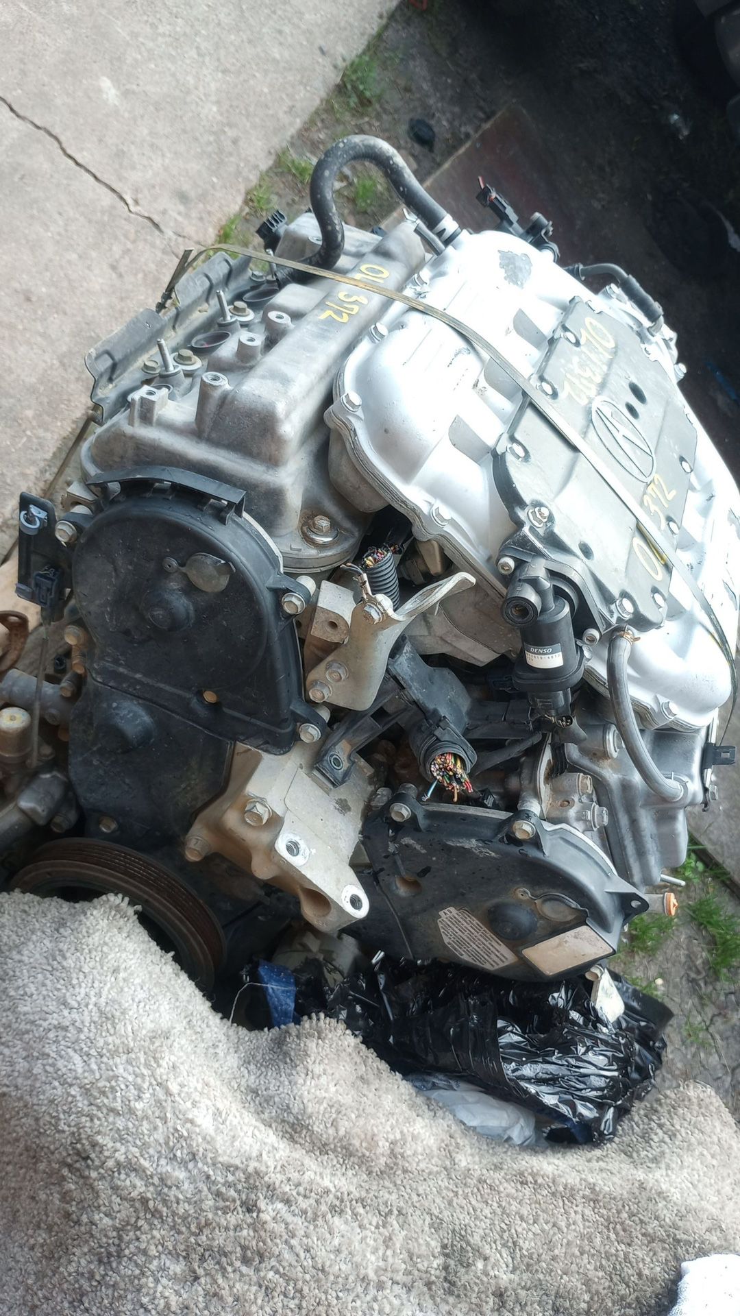 Used Acura TL Complete Engine - 3.5L VIN 8,, 6th Digit, FWD 128k Miles