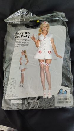 On Duty Nurse Costume, Size ML