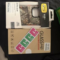 Otterbox real tree camo case new with screen guards for iPhone 15 pro 