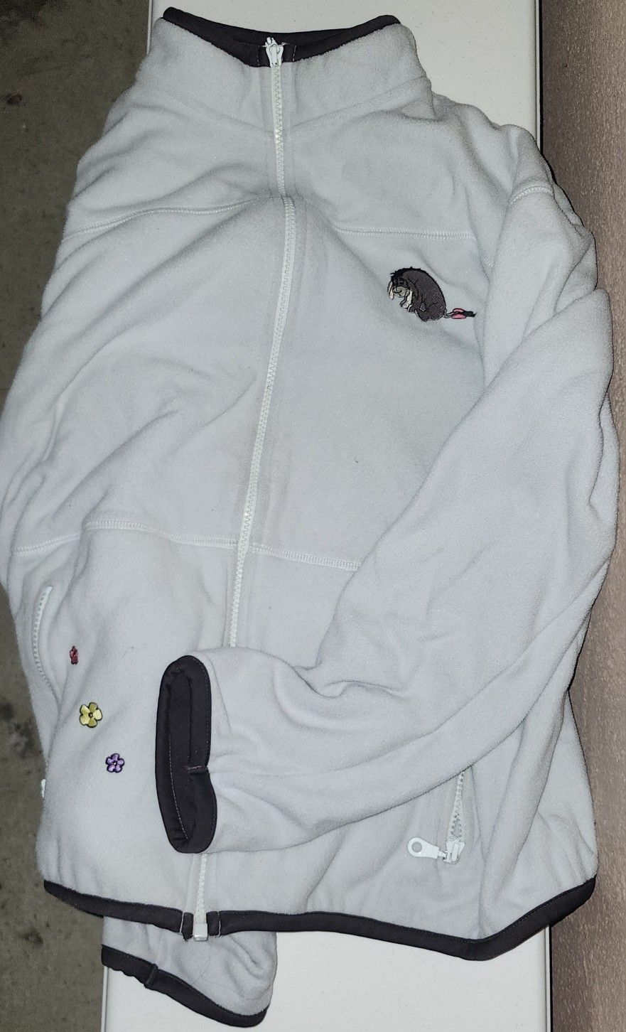 Disneyland Resort Blue Zippered Fleece Jacket Eeyore